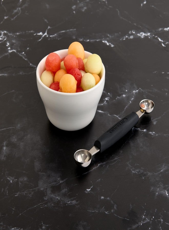 Cat Cora Melon Baller, Professional 18/8 Stainless Steel Dual Blades 10/15-Millimeter for Melon Balls and Garnishes, Ergonomic Soft-Grip Handle - Image 5